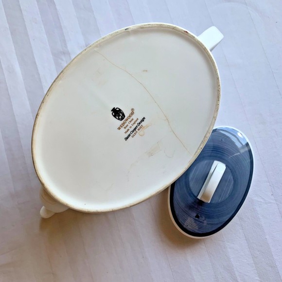 VTG RARE 1960s Susie Cooper Glen Mist Blue & Gray Poppies Oval Tea Pot~England - Picture 8 of 10